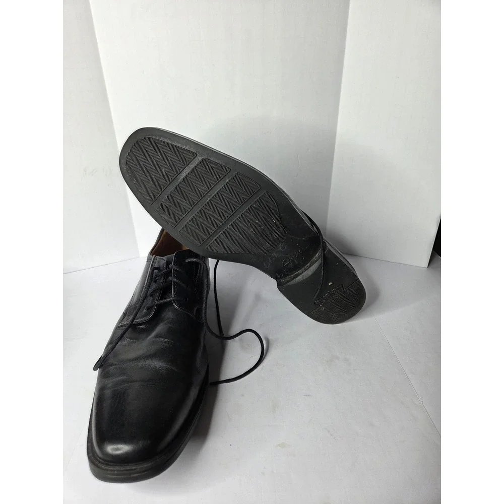 Clarks Tilden‎ Walk Mens Black Leather Derby Shoes 10.5 M 261103507095
